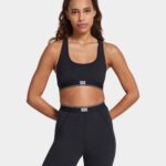 W MISSY LOGO BRALETTE-BLK